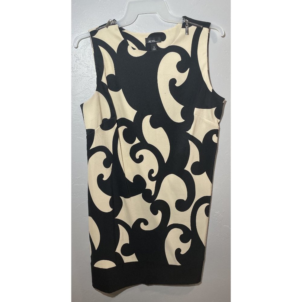 alyx cream and black dress